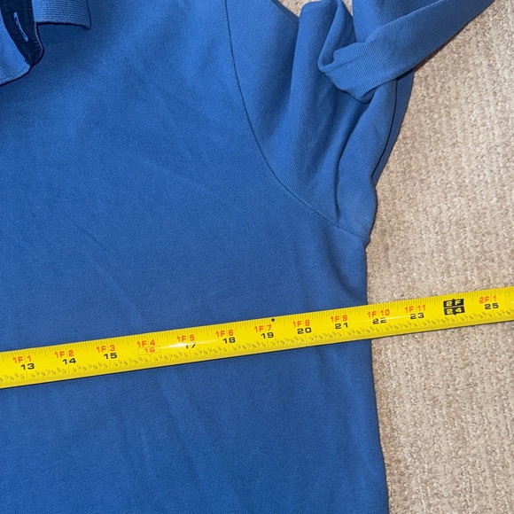 UNTUCKit Mens Size L Blue Pima Cotton Long Sleeve Polo Casual Shirt Top - Picture 6 of 10